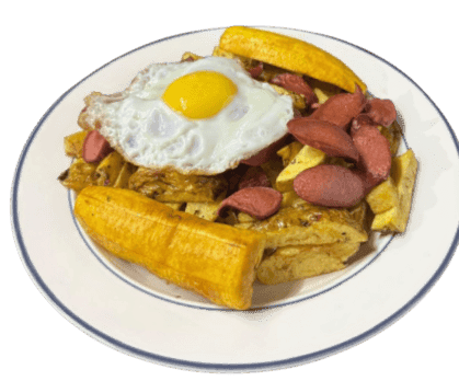 Salchipapa a lo Pobre